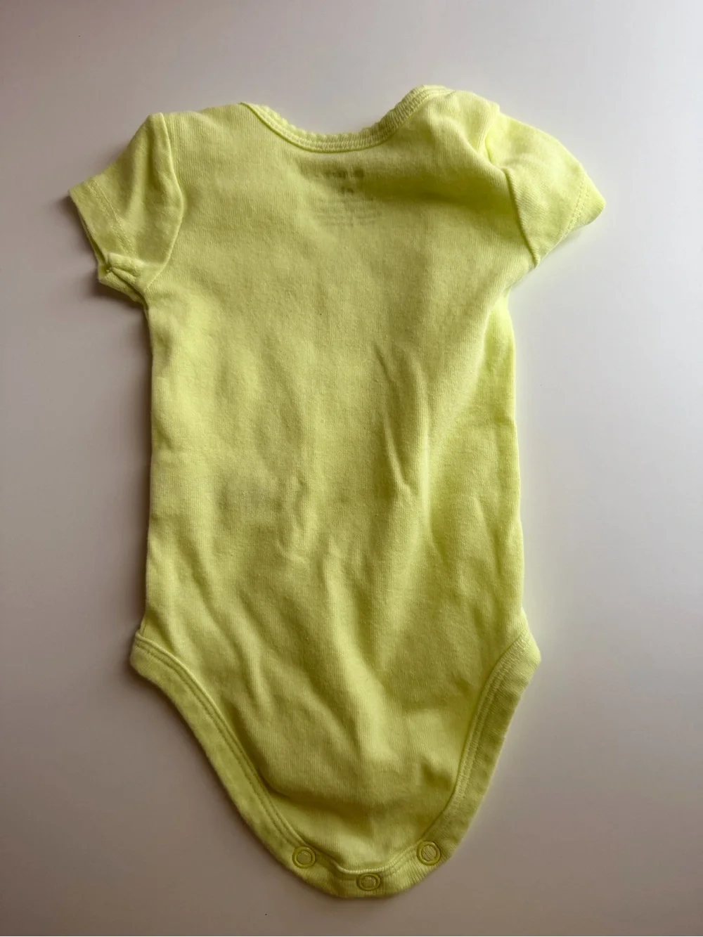 Carter’s Newborn “Pretty & Perfect” Yellow Short Sleeve Bodysuit | NB